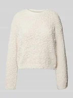 Swetry damskie - Sweter o kroju comfort fit z dzianiny ze wzorem popcornu model ‘GLORIA’ - miniaturka - grafika 1