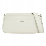 Torebki damskie - Calvin klein torebka damska business shoulder bag_saffiano beżowa - miniaturka - grafika 1