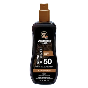 Australian Gold SPF 50 Spray Gel with Bronzer - Żel w sprayu do opalania z bronzerem Ochrona przeciwsłoneczna 237 ml - Balsamy i kremy do opalania - miniaturka - grafika 1
