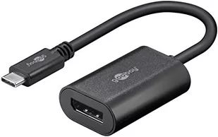 Goobay Adapter USB-C (TM); USB-C adapter (TM), czarna, 0.2 m  gniazdo USB typu C (TM) wtyczka > DisplayPort 38530 - Adaptery i przejściówki - miniaturka - grafika 2