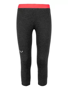 Spodnie sportowe damskie - Salewa Legginsy funkcyjne "Boa" w kolorze czarnym - grafika 1