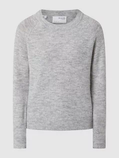 Swetry damskie - Sweter z dodatkiem wełny z alpaki model ‘Lulu’ - grafika 1