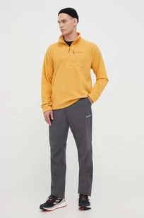 Columbia bluza sportowa Fast Trek III kolor żółty gładka - Bluzy męskie - miniaturka - grafika 1