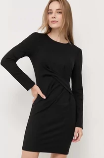 Sukienki - Silvian Heach sukienka kolor czarny mini dopasowana - grafika 1