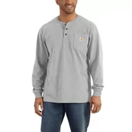 Koszulki męskie - Koszulka bawełniana męska z długim rękawem Carhartt Pocket Henley L/S - miniaturka - grafika 1