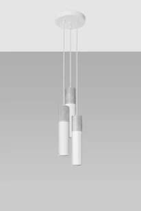 Sollux Lighting Lampa wisząca BORGIO 3P biały - Lampy sufitowe - miniaturka - grafika 1