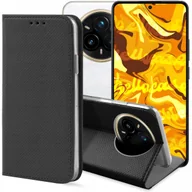 Etui i futerały do telefonów - ETUI Z KLAPKĄ DO REALME 14 PRO CZARNE ZAMYKANE MAGNETYCZNE KABURA OCHRONNE - miniaturka - grafika 1