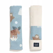Akcesoria do wózków - La Millou Ochraniacze na pasy do wózka Arctic Friends Seatbelt cover - miniaturka - grafika 1