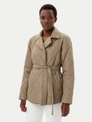 Kurtki damskie - Vila Kurtka puchowa Dita 14087604 Brązowy Regular Fit - miniaturka - grafika 1