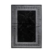 Dywany - Dywan Palace Marmur Ornament czarno-srebrny 160 x 230 cm - miniaturka - grafika 1