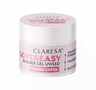 Claresa żel budujący Soft&Easy gel panna cotta 45g - Żele do paznokci - miniaturka - grafika 1