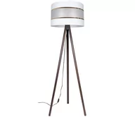 Lampy stojące - Lampa podłogowa CORAL 1xE27/60W/230V brązowy/biały/złoty - miniaturka - grafika 1