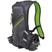 Plecaki - Spokey Plecak sportowy SPRINTER 5l wodoodporny Czarny/Zielony - miniaturka - grafika 1
