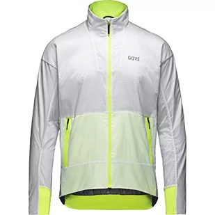 GORE WEAR GORE WEAR Męska kurtka Drive, kurtka męska Biały/neonowy żółty XS 100843 - Kurtki męskie - miniaturka - grafika 1