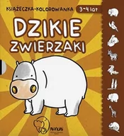 Książki edukacyjne - Monumi Dzikie zwierzęta Książeczka-kolorowanka 3-4 lat - miniaturka - grafika 1