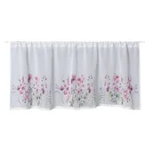 Firany - Firanka zazdrostka Tola 45 x 140 cm kwiatki biały - miniaturka - grafika 1