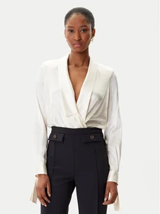 Elisabetta Franchi Body CB-007-57E2-V490 Beżowy Regular Fit - Body - miniaturka - grafika 1