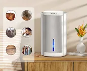 Domowe osuszacze powietrza - Elektryczny osuszacz powietrza 1,1 l/dzień do 30 m CS06 do domu nowy 2024 - miniaturka - grafika 1