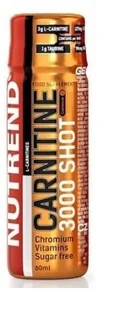 Nutrend Carnitine 3000 Shot - 60ml - Strawberry - Spalacze tłuszczu - miniaturka - grafika 1