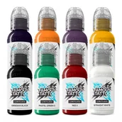 Wyposażenie studia tatuażu - Farba World Famous Limitless Tattoo Ink - Primary Colours Set #1 – 8 x 30ml - miniaturka - grafika 1