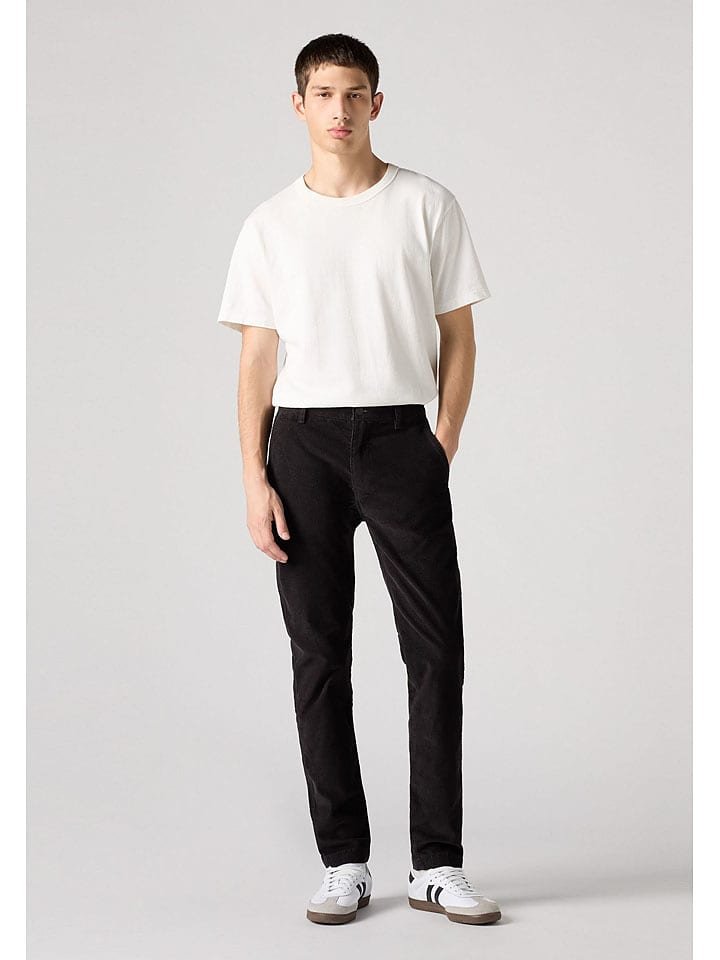 Levi´s Spodnie sztruksowe w kolorze czarnym