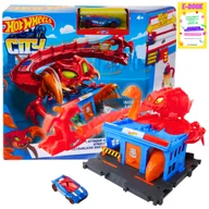 Zabawki konstrukcyjne - HOT WHEELS CITY ZESTAW PUŁAPKA SKORPIONA + AUTKO PREZENT DLA DZIECKA + EBOOK - miniaturka - grafika 1