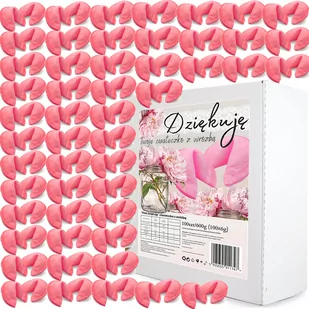 D&D Fun Cookies / Zestaw Ciasteczek "Pink Dziękuję" 100 Sztuk 600G - Desery dla dzieci - miniaturka - grafika 1