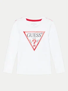 Guess Bluzka N84I24 K8HM0 Biały Regular Fit - Bluzki damskie - miniaturka - grafika 1