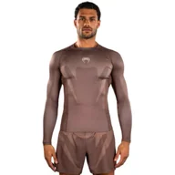 Kimona, stroje i obuwie - Venum Rashguard Długi Rękaw Long Sleeve No Gi Chocolate Brown - miniaturka - grafika 1