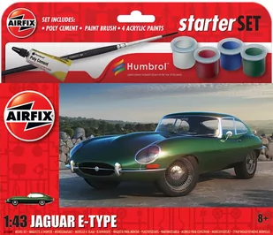 Jaguar E-TYPE zestaw z farbami - Modele do sklejania - miniaturka - grafika 1