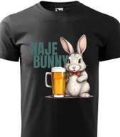 Piżamy damskie - Piżama Męska Czarna Koszulka + Szare Spodenki PONAD CZASOWY FACET Wz - XL - miniaturka - grafika 1