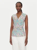 Bluzki damskie - Morgan Bluzka 251-DPOPPA Kolorowy Slim Fit - miniaturka - grafika 1