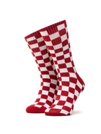 Skarpetki damskie - Vans Skarpety Wysokie Damskie Checkerboard Crew VN0A3H3NRLM1 r.38,5/42 Czerwony - miniaturka - grafika 1