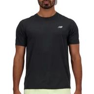 Koszulki męskie - Koszulka New Balance MT41253BK - czarna - miniaturka - grafika 1