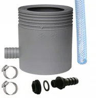 Pozostałe narzędzia ogrodowe - Zbieracz Wody Deszczówki Filtr 80-105 Zestaw Szary - miniaturka - grafika 1