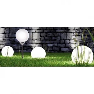 Zestaw 6 Ogrodowych Lampa Solarnych Kula Mleczna śr. 20cm 4 LED - Lampy ogrodowe - miniaturka - grafika 4