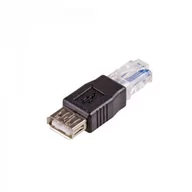 Akcesoria do komputerów stacjonarnych - Akyga Akyga Przejściówka AK-AD-27 USB żeński-męski USB RJ45 - miniaturka - grafika 1