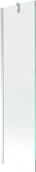 Parawany nawannowe - Mexen Next parawan nawannowy 1-skrzydłowy 50 x 150 cm, transparent, chrom - 895-050-000-00-00-01 - miniaturka - grafika 1