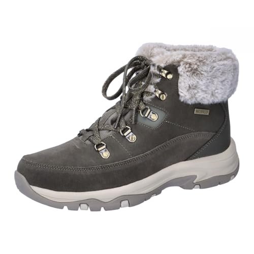 Skechers Damskie botki Trego, Oliwka, 38.5 EU