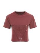 Koszulki i topy damskie - Damski t-shirt crop top z nadrukiem GUESS ADELE - miniaturka - grafika 1