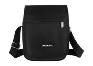 Torby męskie - Torba Męska Materiałowa ROVICKY Pionowa Z Klapką R-6524 CZARNY 23 x 18 x 10 [cm] - miniaturka - grafika 1