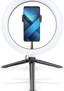 Lampa pierścieniowa Techonic LED Ring Stream 10 cali z uchwytem na telefon - Wyposażenie ciemni fotograficznej - miniaturka - grafika 1