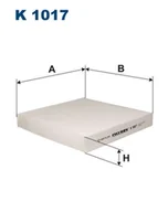 Filtry kabinowe - Filtr Kabinowy Filtron K 1017 - miniaturka - grafika 1