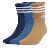 Skarpetki męskie - Zestaw 3 par wysokich skarpet unisex adidas 3-Stripes JZ4941 Kolorowy - miniaturka - grafika 1