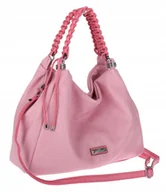 Torebki damskie - Torebka Damska Włoskiej marki CHARRO Worek listonoszka A4 CH819 różowa - miniaturka - grafika 1