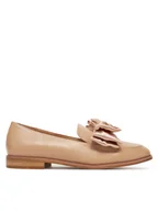 Półbuty damskie - DeeZee Lordsy HY20232-2 Beżowy - miniaturka - grafika 1