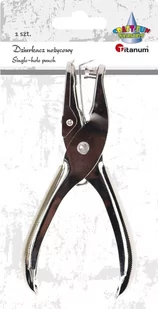 Titanum Dziurkacz Dziurkacz 1-otworowy metalowy 460612 - Dziurkacze - miniaturka - grafika 1