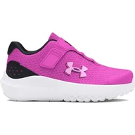 Buty dla dziewczynek - Under Armour Dziewczęce buty do biegania Ua Ginf Surge 4 Ac, Vivid Magenta Black Stellar Pink, 10 UK - miniaturka - grafika 1