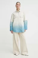 Kurtki damskie - Stine Goya kurtka jeansowa damska kolor beżowy przejściowa oversize SG5630 - miniaturka - grafika 1