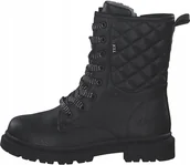 Botki damskie - S.OLIVER CZARNE BOTKI Z PIKOWANĄ CHOLEWKĄ I OCIEPLENIEM TEX 35 6CA - miniaturka - grafika 1